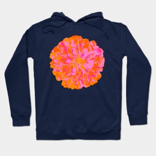 CHRYSANTHEMUMS Abstract Big Flower Summer Bright Floral - Fuchsia Pink Orange Yellow Violet Purple - UnBlink Studio by Jackie Tahara Hoodie